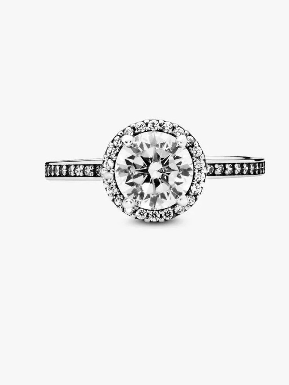 Pandora Round Halo Sparkle Ring